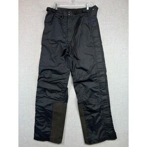 Montbell Waterproof Snow Ski Pants Men M Black Technical Zip Sides Adjustable